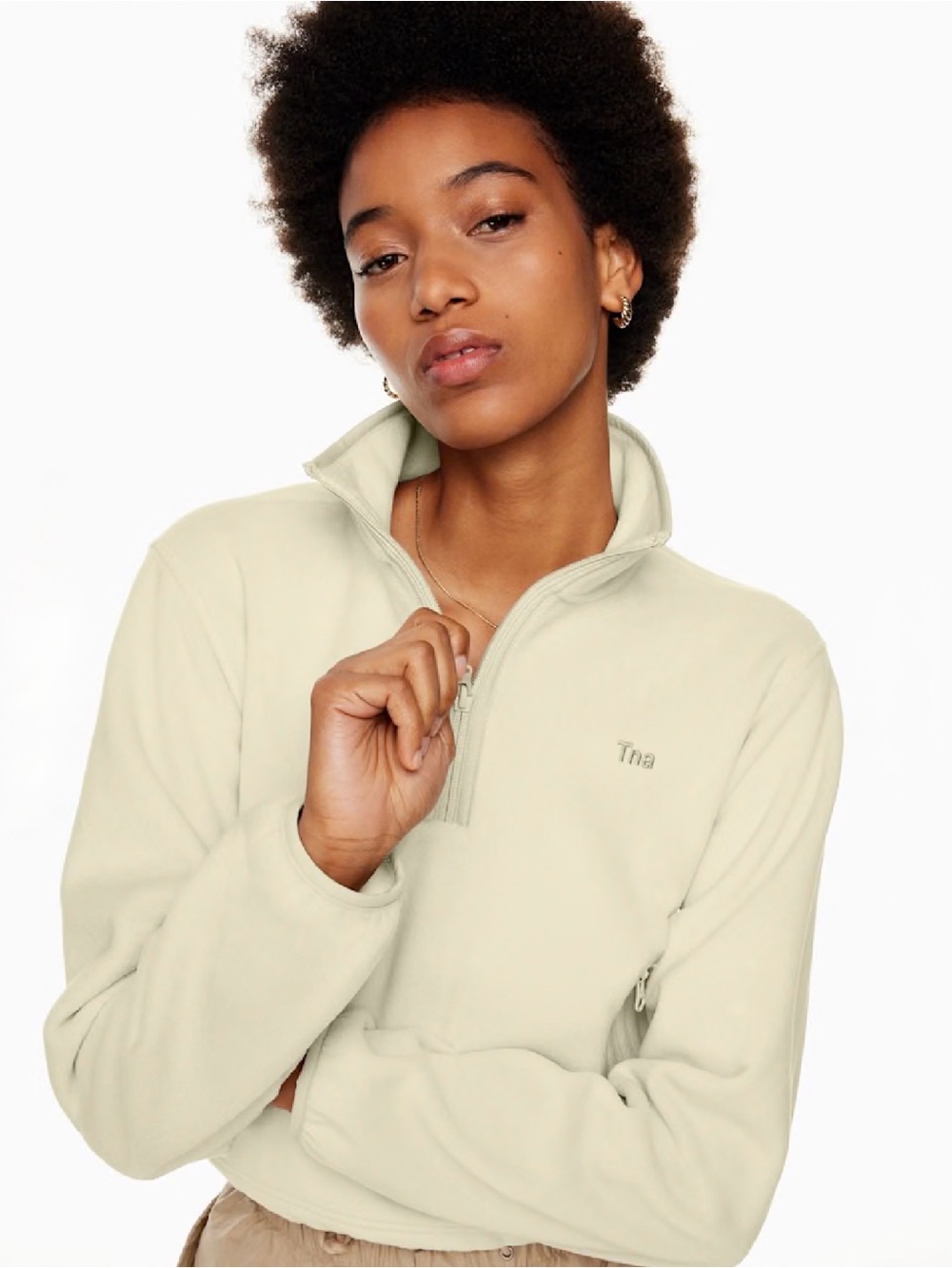 TNA by Aritzia Sno Polar ½ Zip Sweater